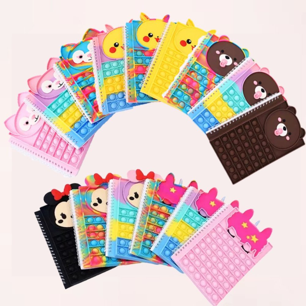 Notebook Fidget Bubble Pop Toy Journals Fun for School
